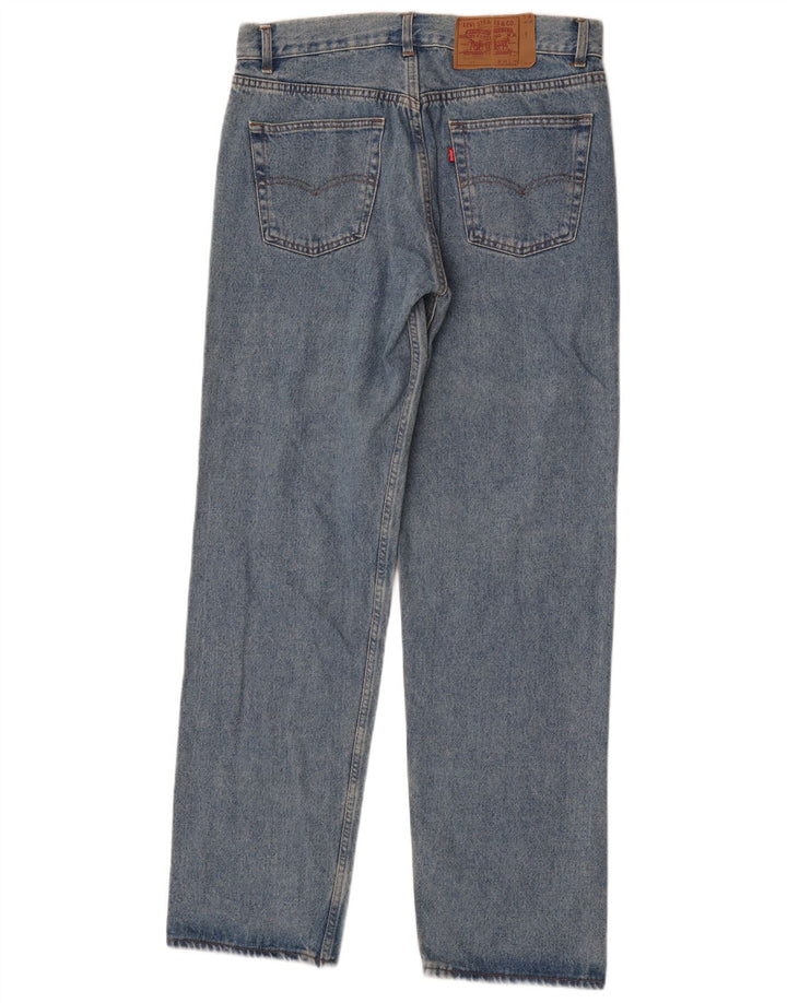 Levi's Herre 501 Straight Jeans W33 L33 Blå
