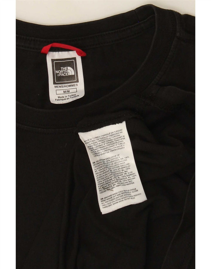 The North Face Herre grafisk T-shirt Top Medium Sort Bomuld
