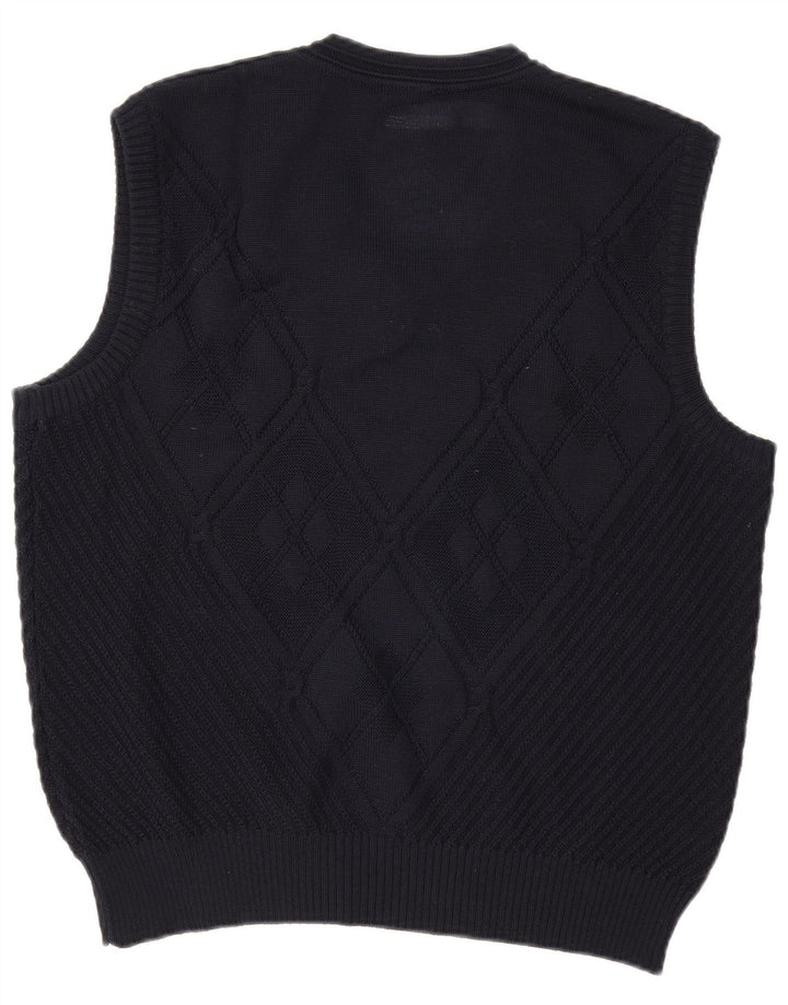 WESTBURY Herrevest Tank Top EU 48/50 Medium Navy Blue Argyle/Diamond