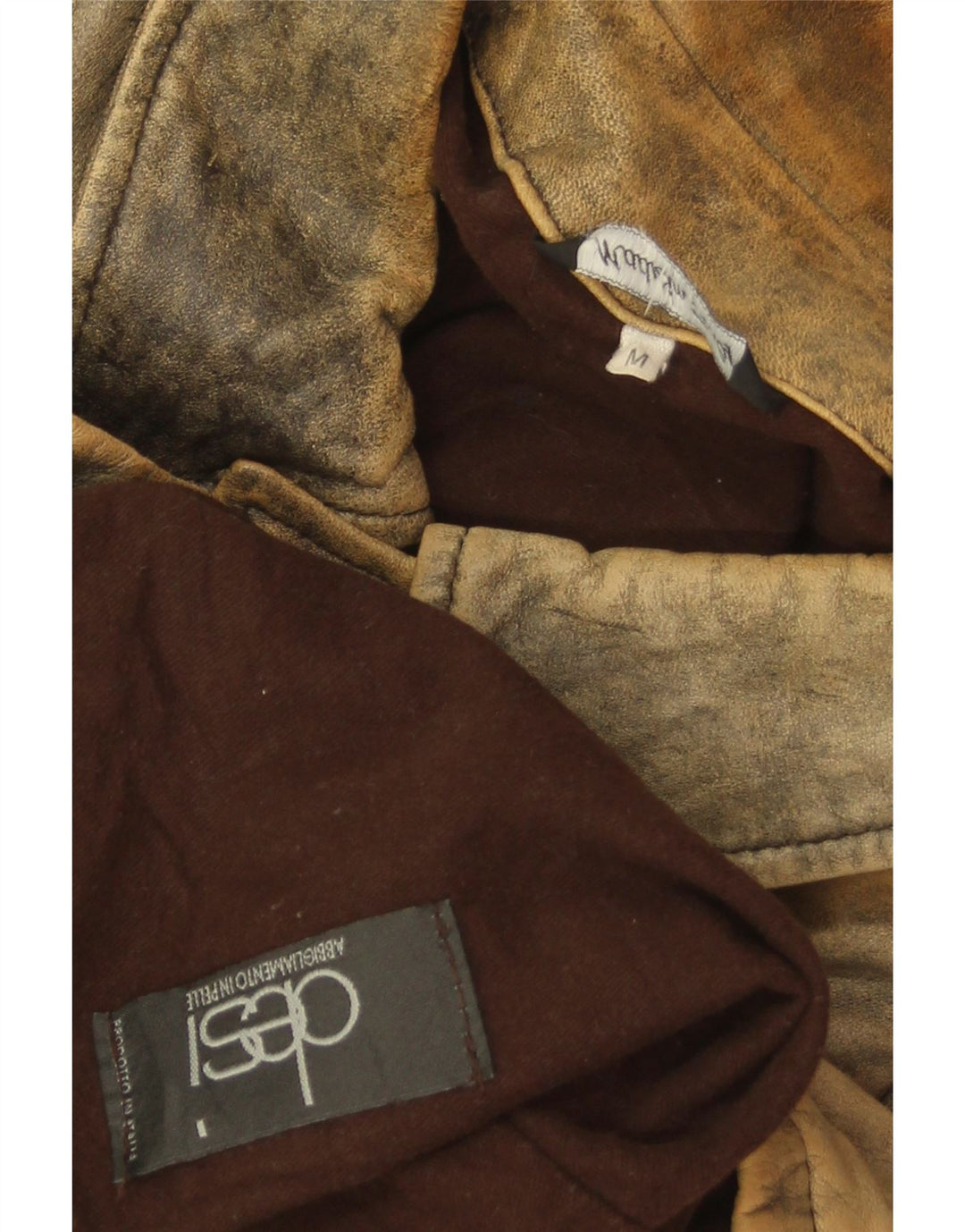 Desi Herre Læderjakke UK 38 Medium Brun Læder