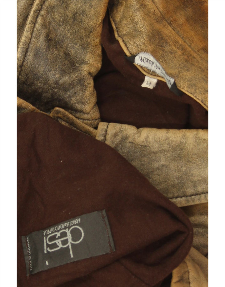 Desi Herre Læderjakke UK 38 Medium Brun Læder