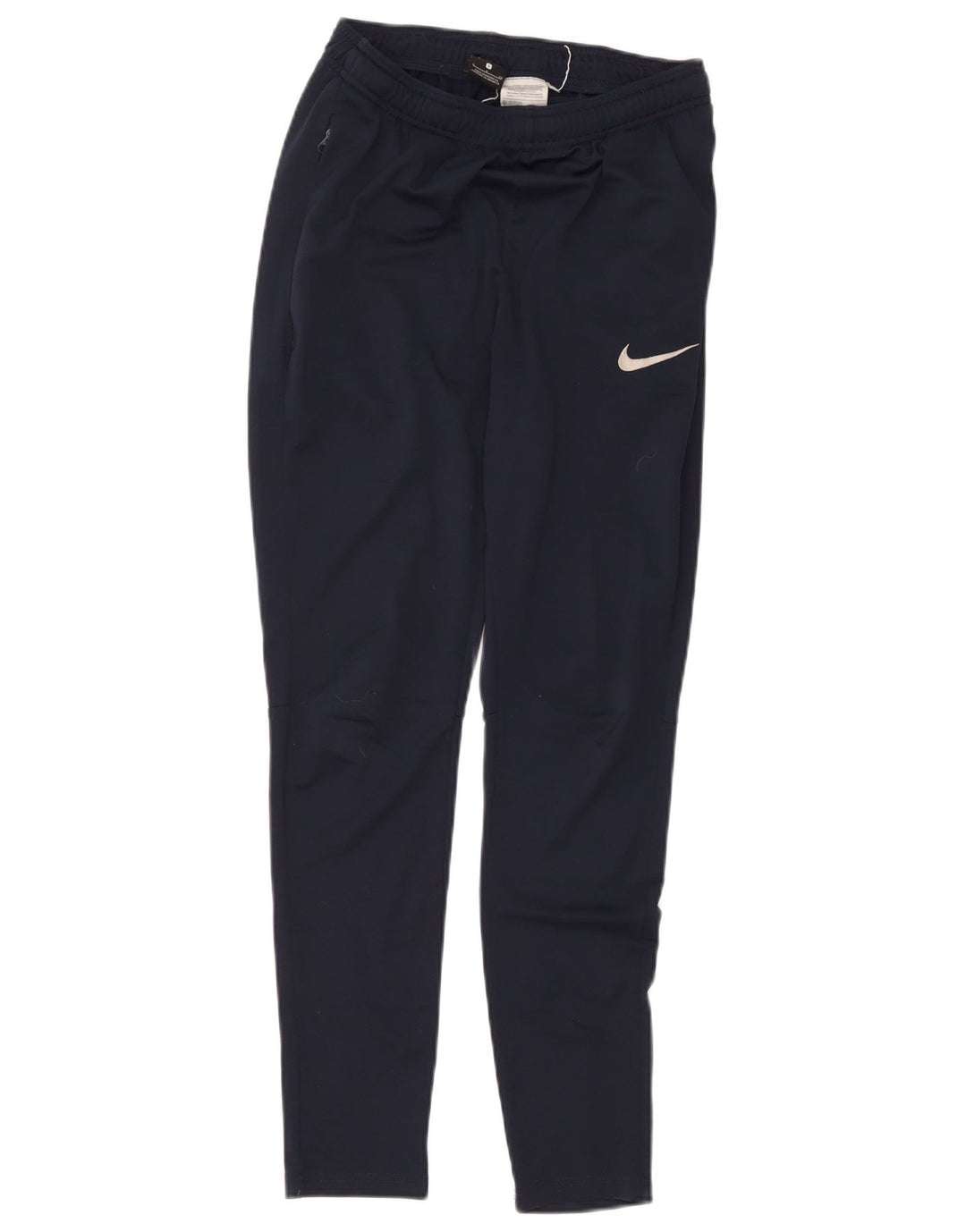 Nike Dame Dri Fit Træningsdragt Bukser UK 8 Small Navy Blue Polyester