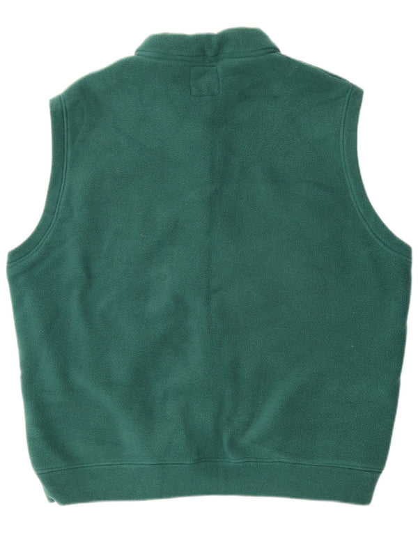 Outrage Herre Fleece Gilet UK 40 Large Green Polyester