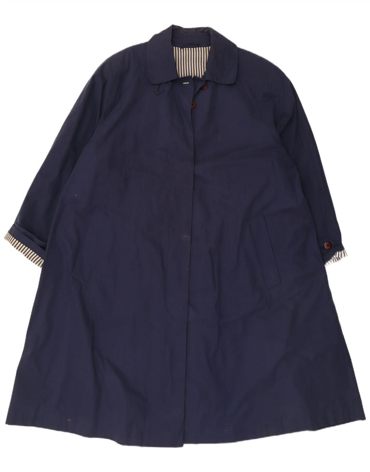 Framménti Dame Oversized Overfrakke UK 18 XL Navy Blue