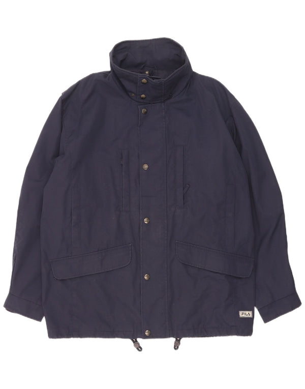 Fila Herre Utility Jacket IT 50 Large Navy Blue Polyester