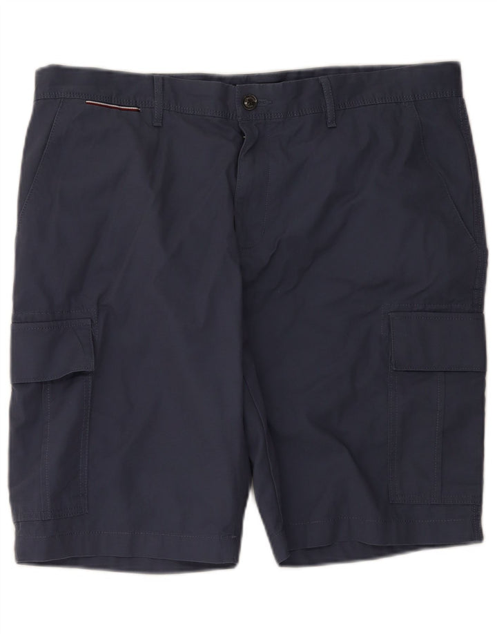 Tommy Hilfiger Herre Cargo Shorts W38 XL Marineblå Bomuld