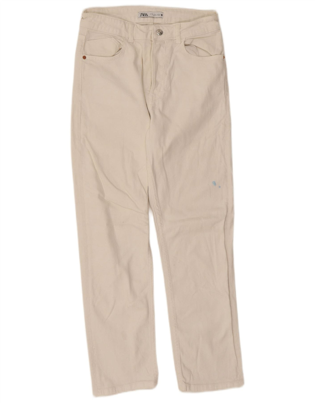 Zara Straight Jeans til kvinder EU 38 Small W28 L26 Hvid
