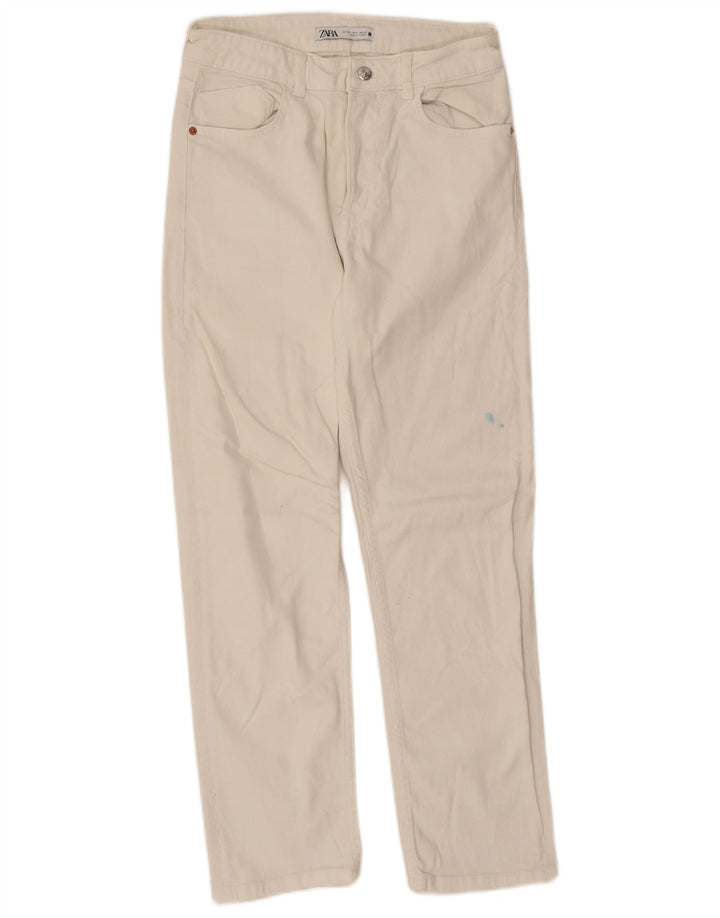 Zara Straight Jeans til kvinder EU 38 Small W28 L26 Hvid
