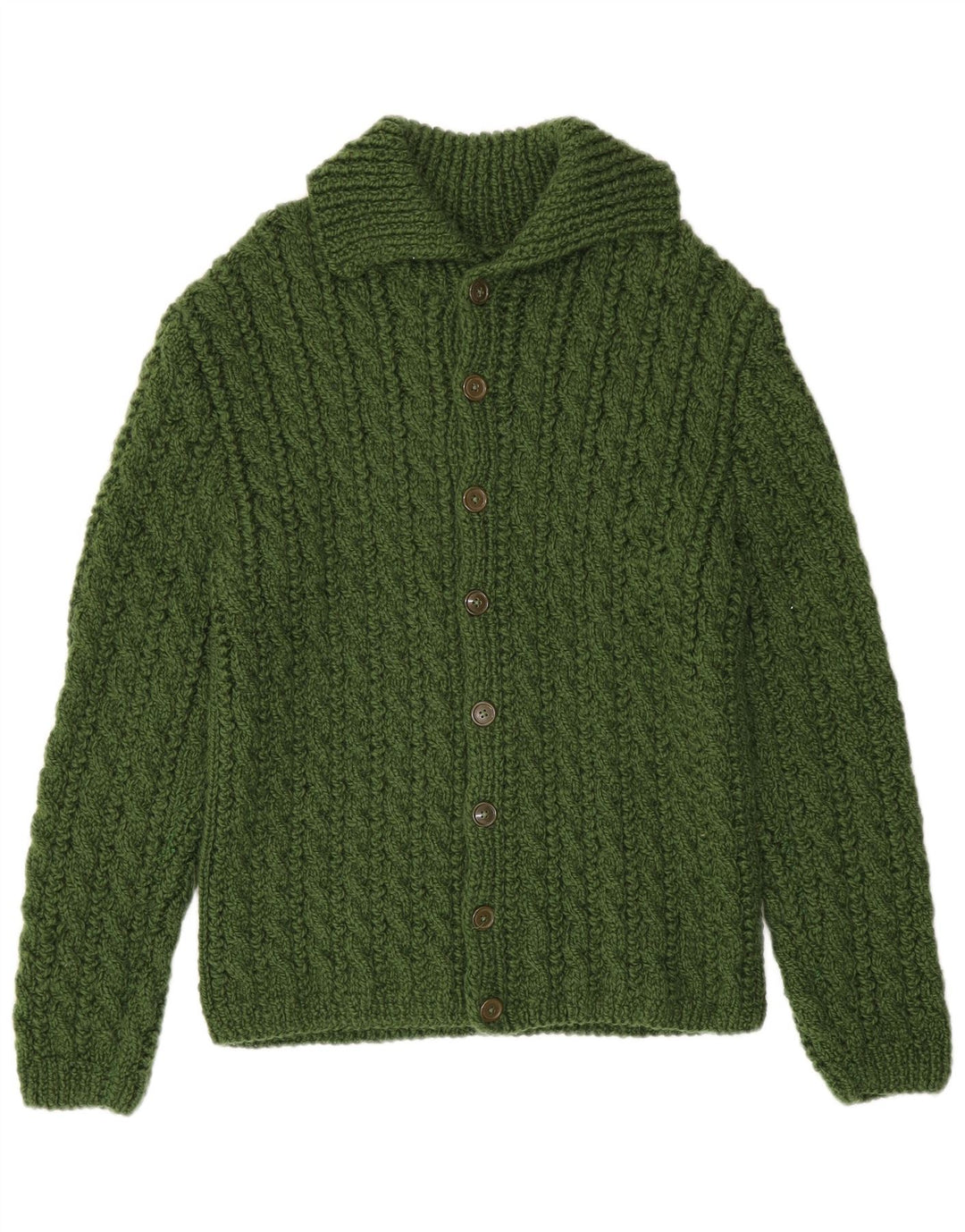 Vintage herre cardigan sweater lille grøn