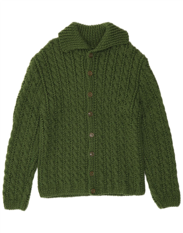 Vintage herre cardigan sweater lille grøn