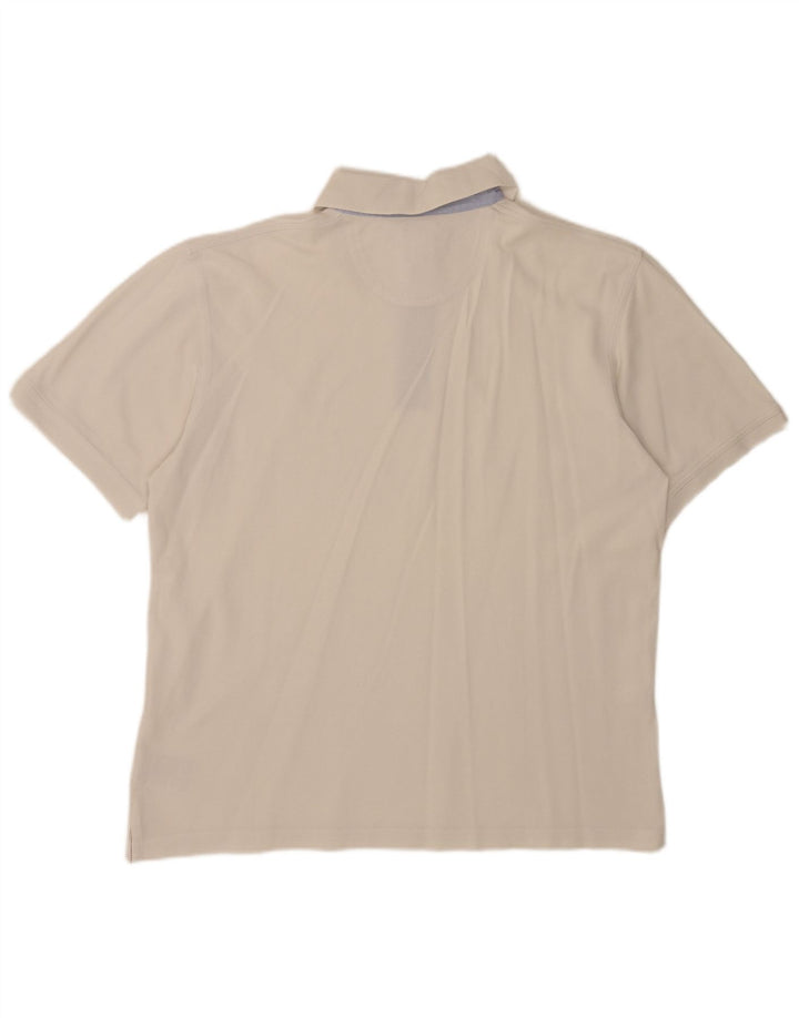 Daniel Hechter Herre poloshirt XL Hvid Bomuld