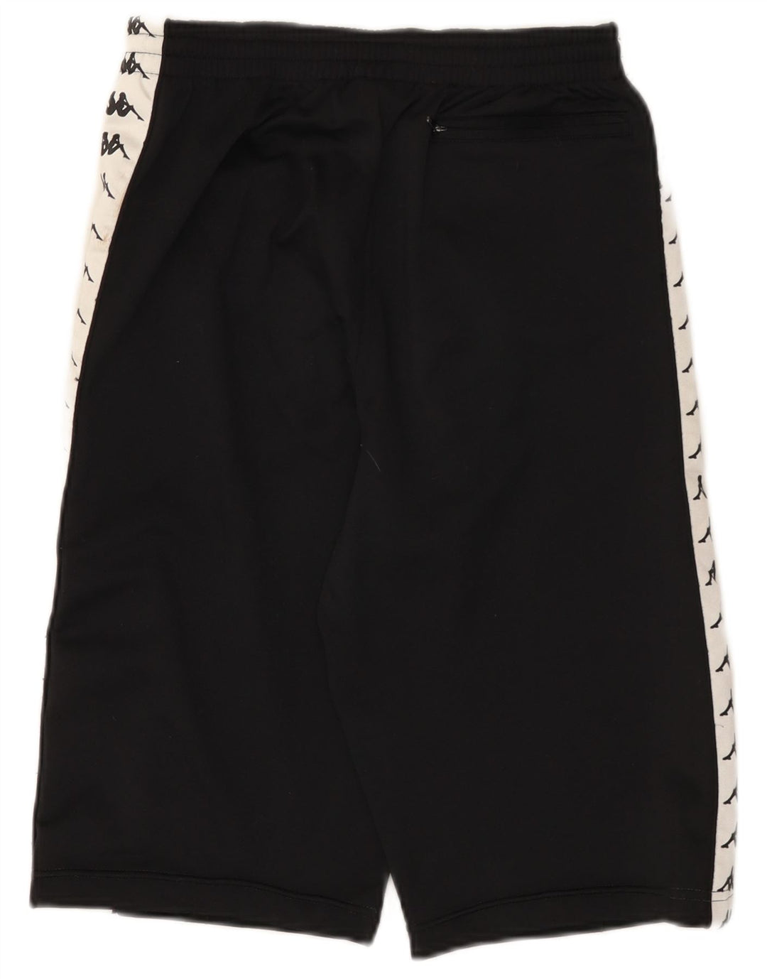 KAPPA Grafiske sportsshorts til mænd Small Black Colourblock Polyester