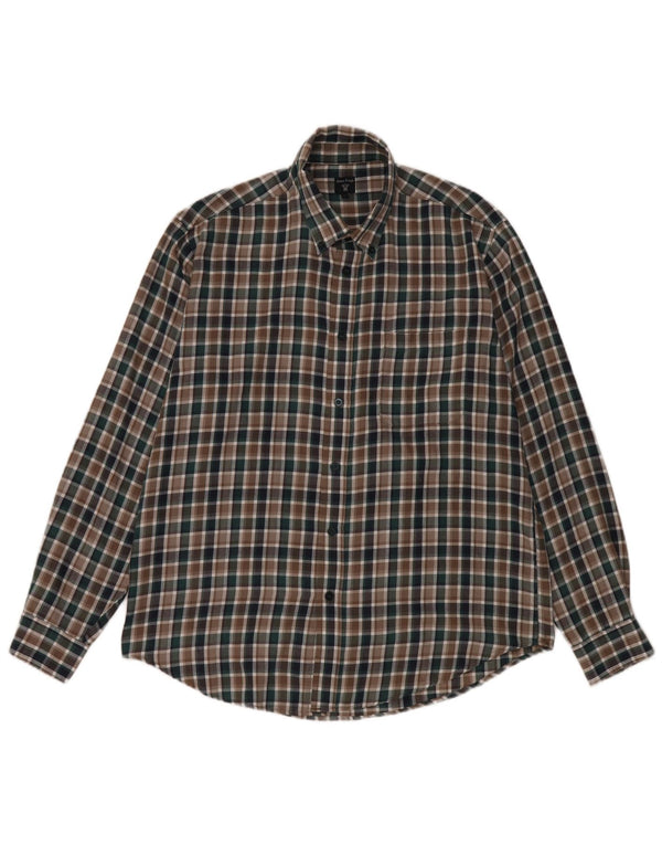 James Pringle Mens Flannel Shirt Large Multicoloured Check