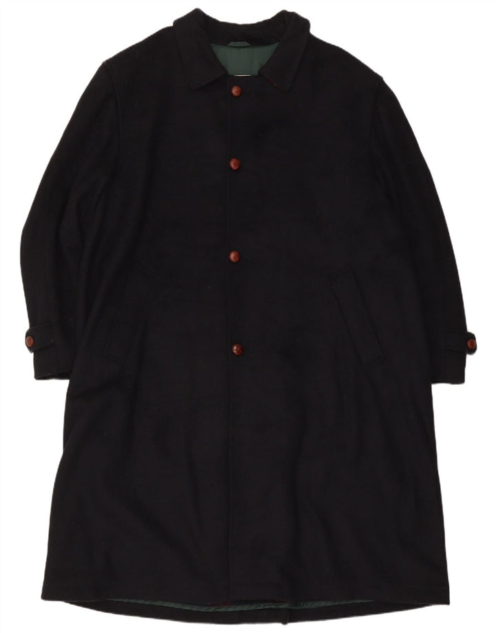 ETON BLUES Herre Overfrakke IT 54 2XL Marineblå Uld