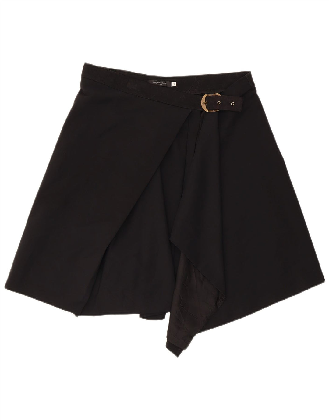 ANGELA MELE Wrap-nederdel til kvinder IT 44 Medium W30 Sort Uld