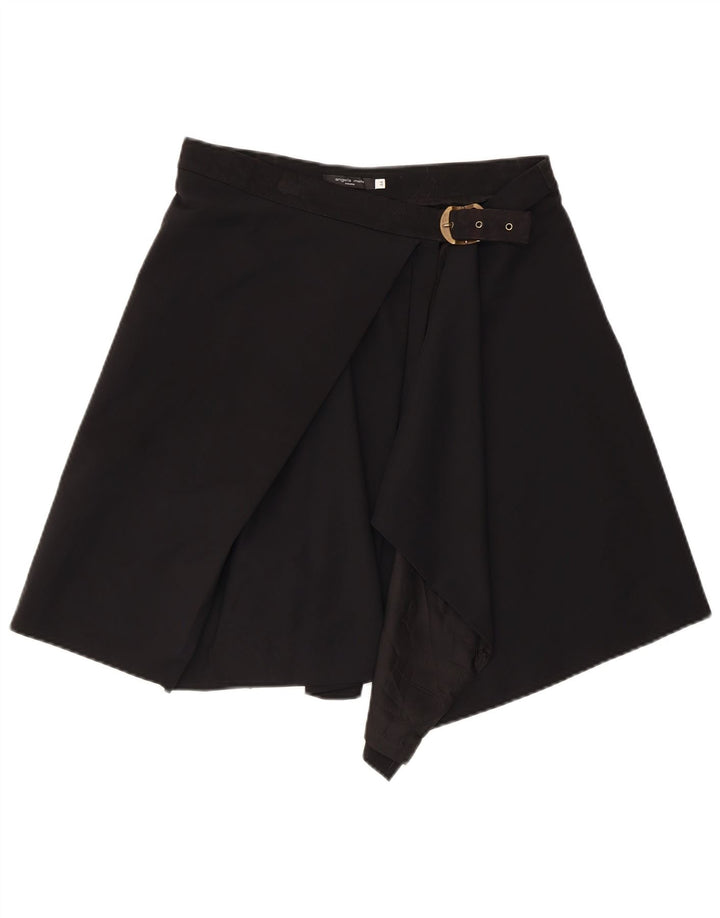 ANGELA MELE Wrap-nederdel til kvinder IT 44 Medium W30 Sort Uld