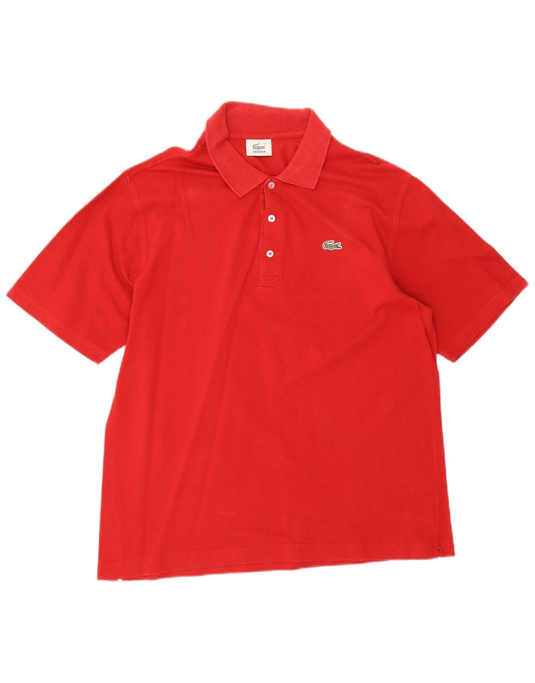 Lacoste herre poloskjorte str. 5 Large rød bomuld
