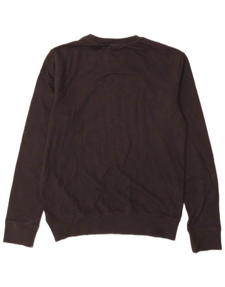 Calvin Klein Jeans Herre Grafisk Sweatshirt Jumper Medium Sort Bomuld