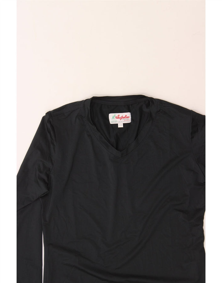 AUSTRALIAN L'ALPINA Womens Top Long Sleeve IT 44 Medium Black Vintage AUSTRALIAN L'ALPINA and Second-Hand AUSTRALIAN L'ALPINA from Messina Hembry 