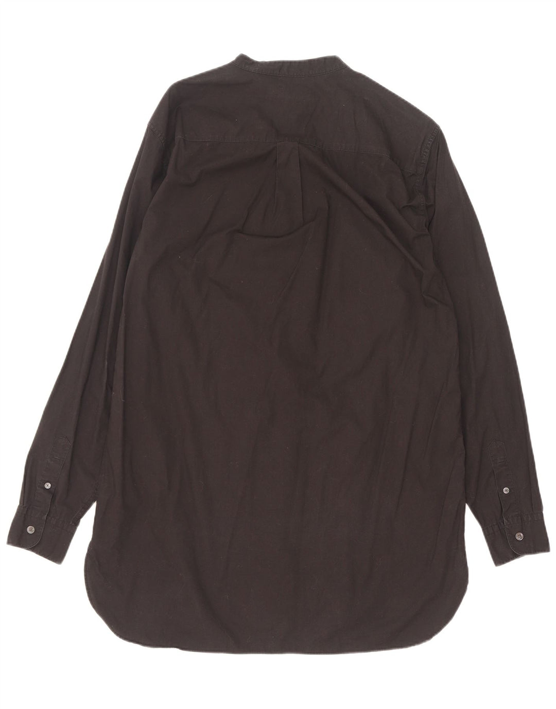 All Saints Herre Longline skjorte Medium Sort Bomuld