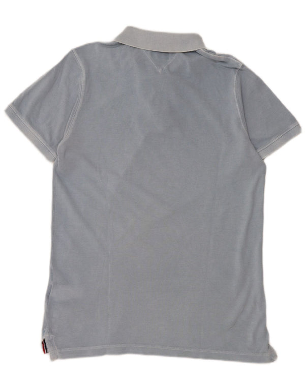 Tommy Hilfiger Herre poloshirt Medium Blue Bomuld