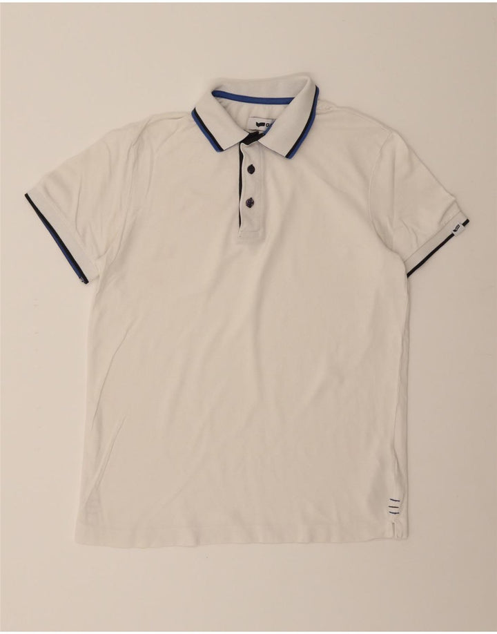 GAS Mens Polo Shirt Medium White Cotton Vintage Gas and Second-Hand Gas from Messina Hembry 