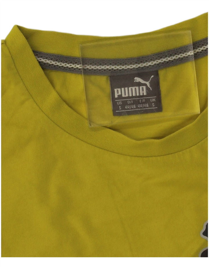 Puma Herre Grafisk T-Shirt Top Lille Gul