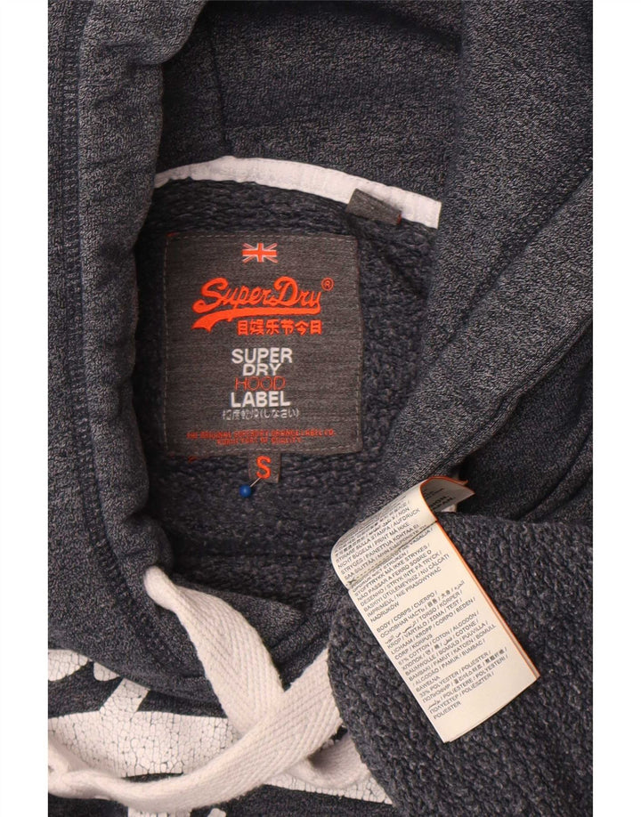 Superdry Grafisk hættetrøje til mænd, lille grå bomuld