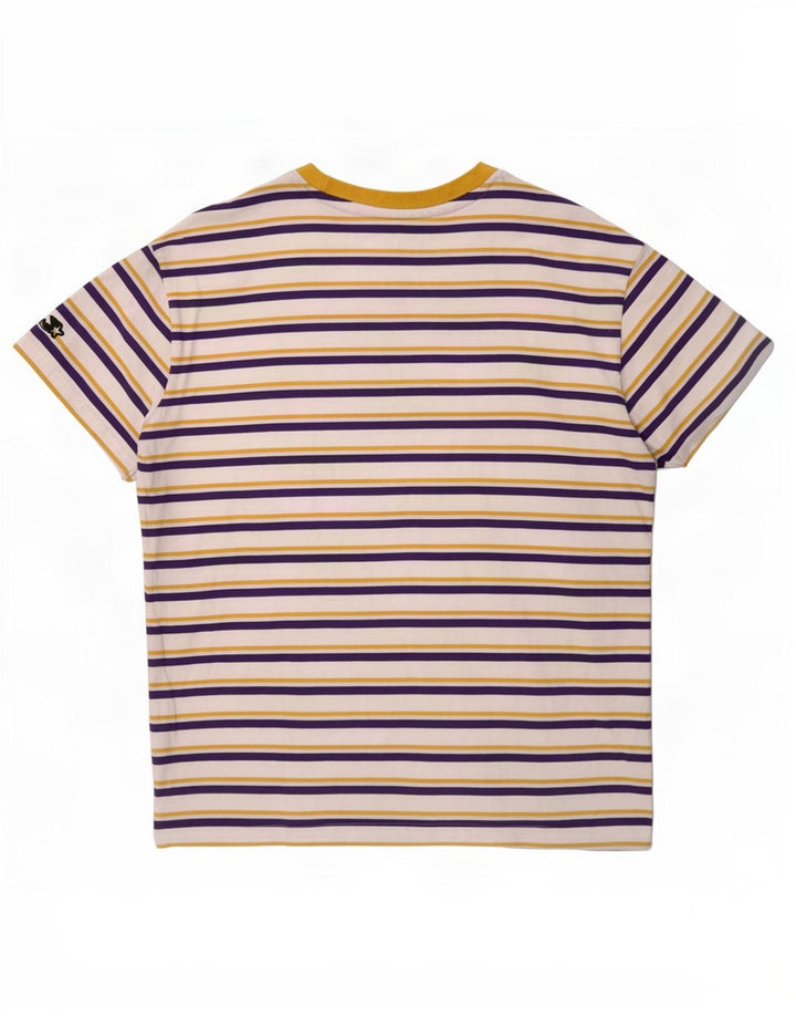 Starter Herre BLACK LABEL Grafisk T-shirt Top Stor hvid stribet bomuld
