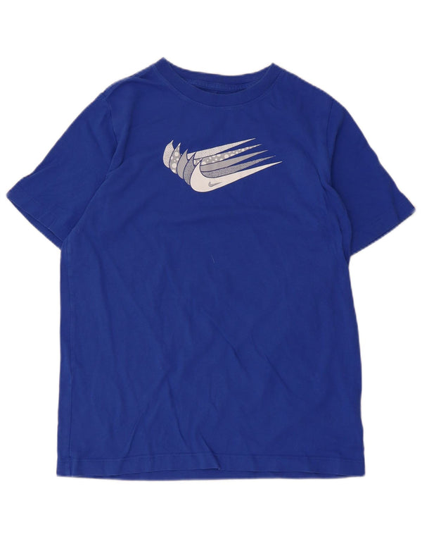 Nike drenge grafisk t-shirt top 13-14 år XL blå bomuld
