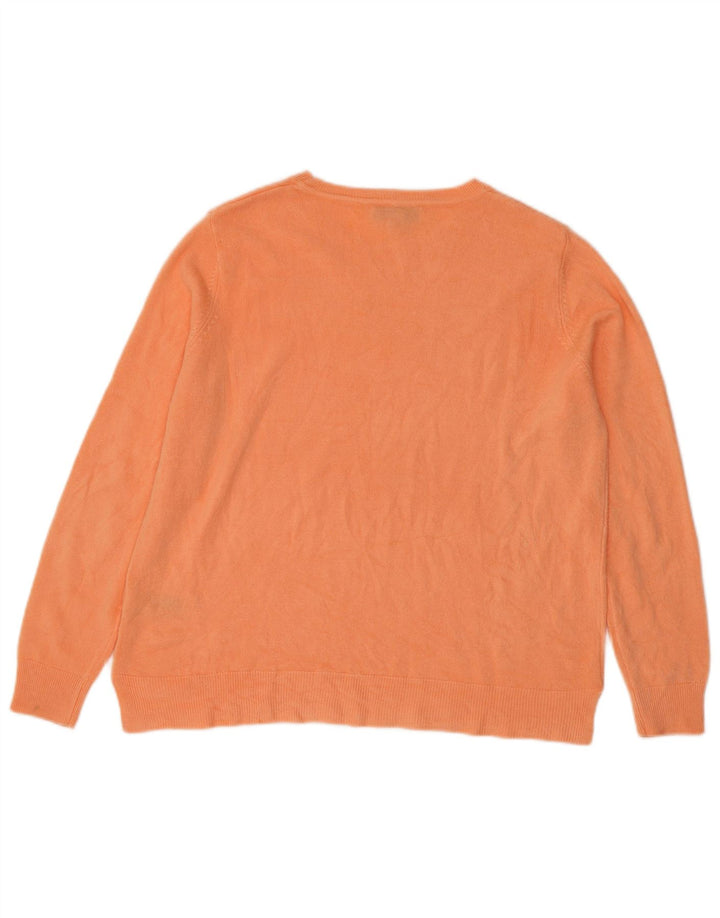 Marks & Spencer Dame sweater med rund hals DK 14 Medium Pink Akryl