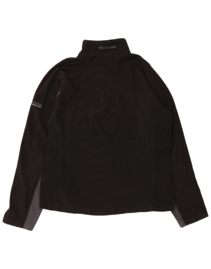 Columbia Dame lynlås-hals Fleece Jumper UK 10 Lille sort polyester