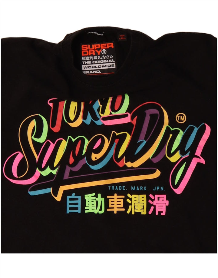 Superdry Grafisk T-shirt top til mænd, lille sort
