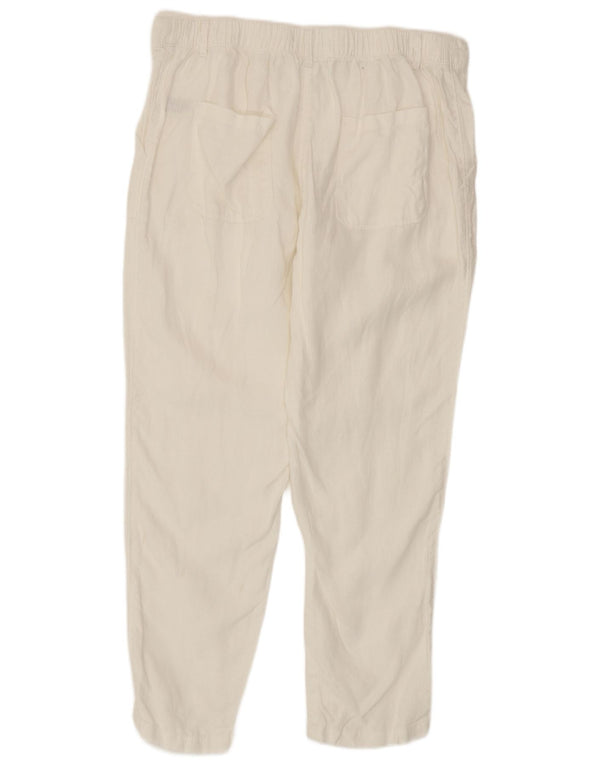 Marks & Spencer Kvinder tilspidsede fritidsbukser UK 14 Medium W30 L26 White