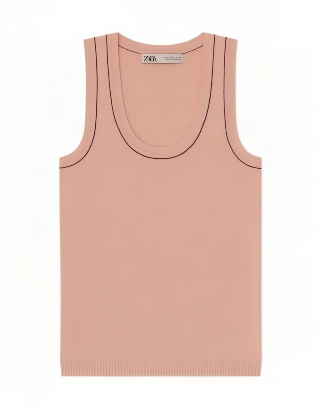 Zara Damevest Top UK 8 Small Pink Viscose