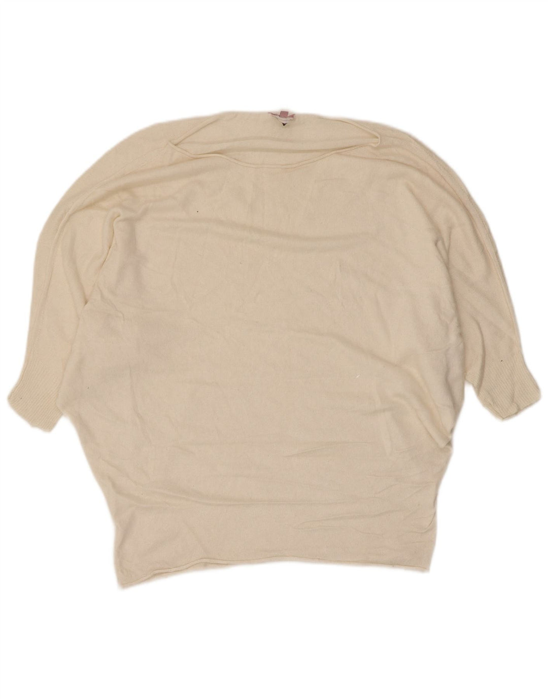 Phase Eight Dame Batwing Boat Neck Jumper Sweater UK 10 Small Off White