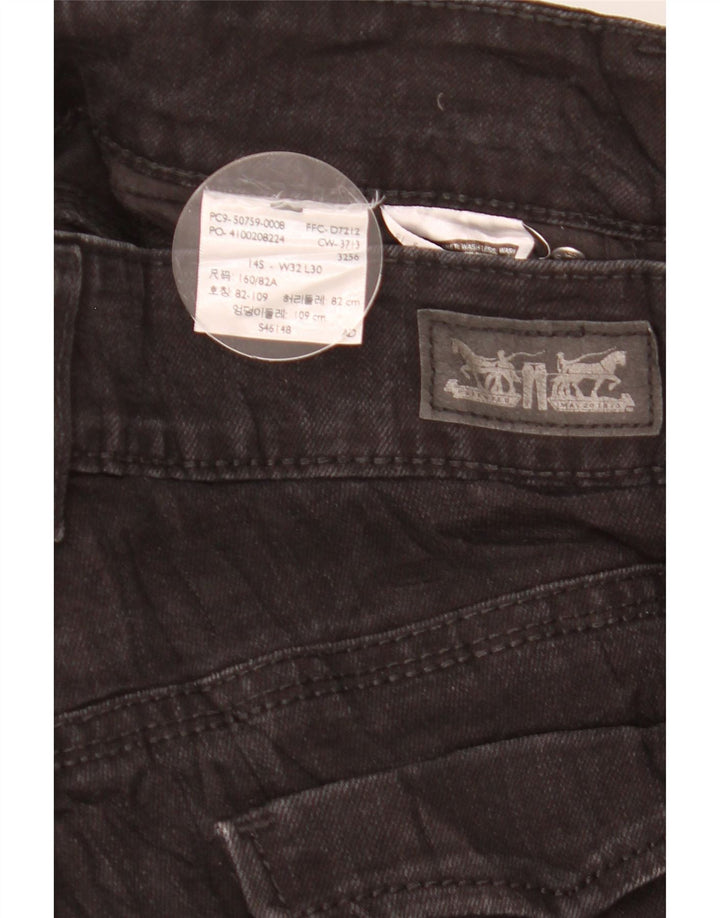 Levi's Lige Jeans til kvinder US 14 Large W32 L30 Sort