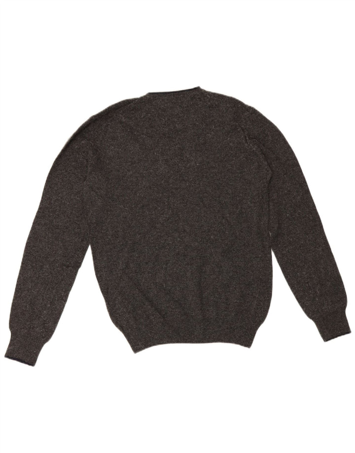 Slam Herre V-hals sweater mellemgrå polyamid