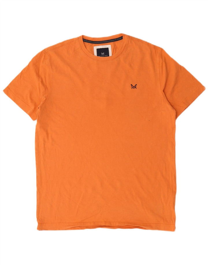 Crew Clothing Herre T-Shirt Top Medium Orange Bomuld