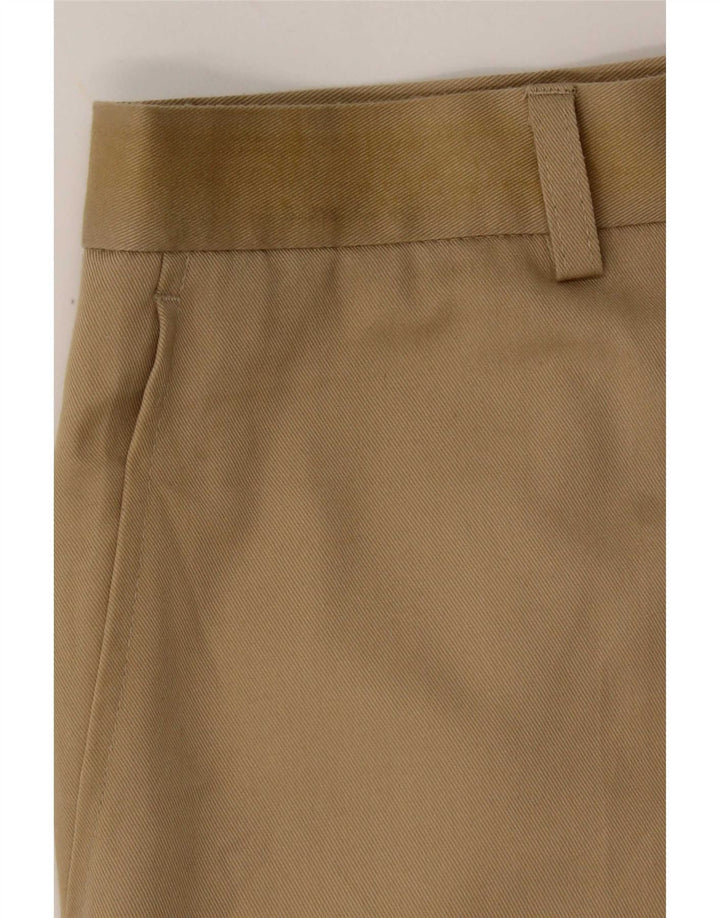 Marks & Spencer Straight Suit Bukser til mænd W34 L27 Beige Polyester