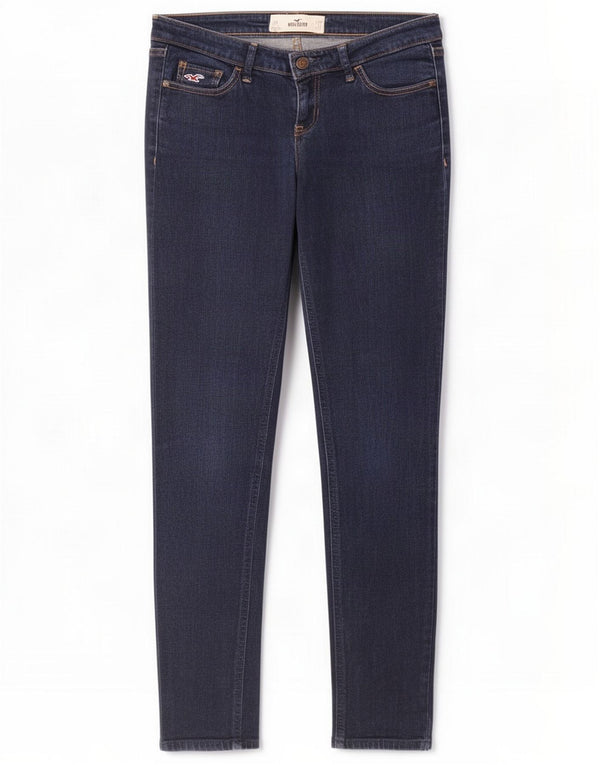 Hollister Dame Skinny Jeans US 5 Small W27 L31 Navy Blue