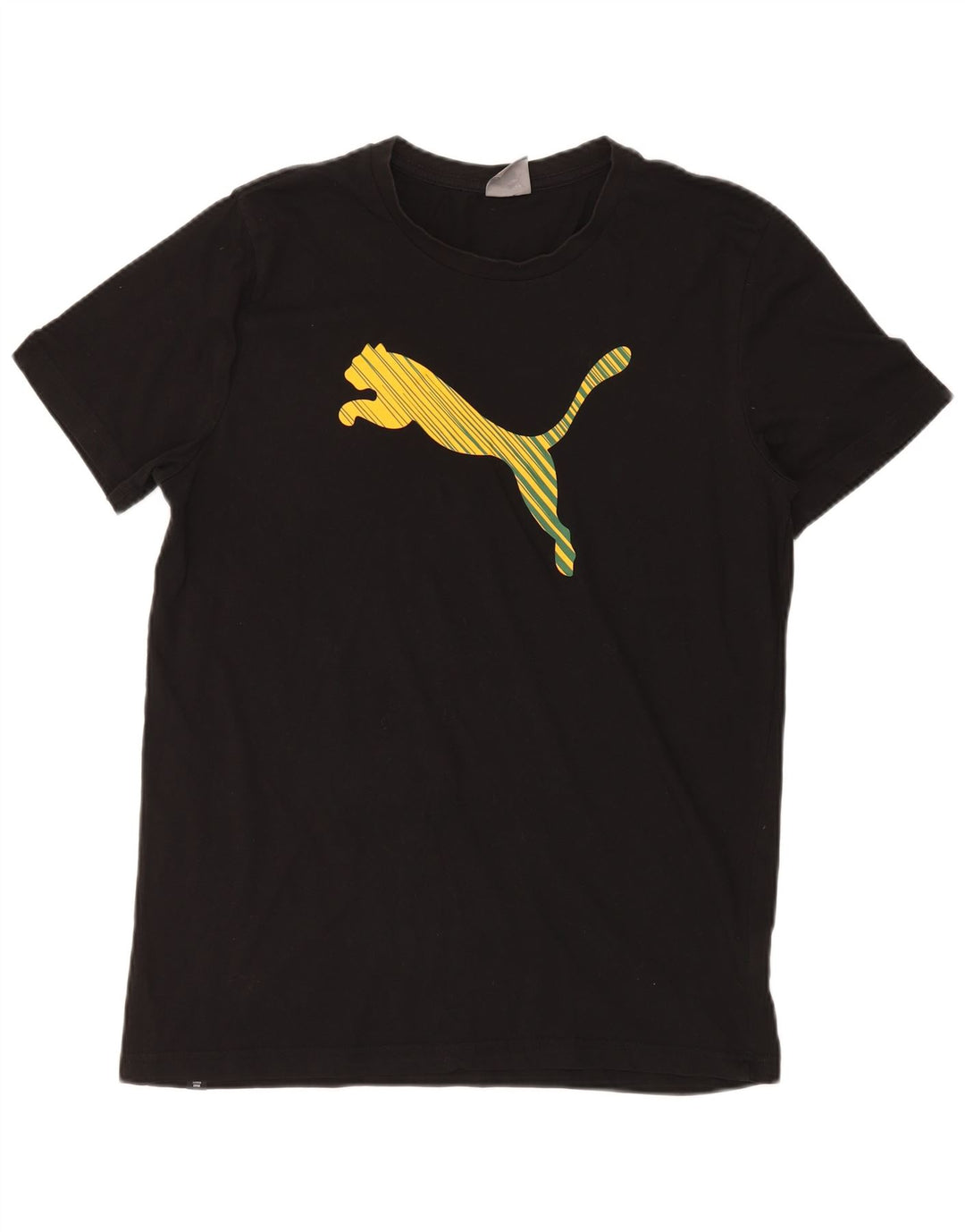 PUMA Grafisk T-shirt top til mænd, stor sort bomuld