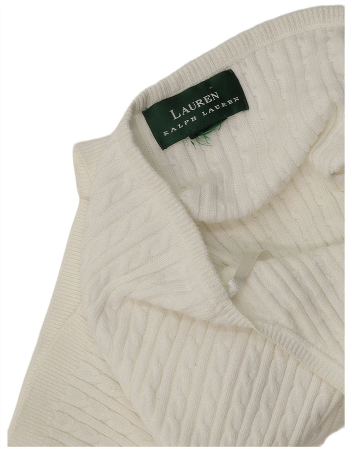 Ralph Lauren Dame Halter Top UK 4 XS Hvid