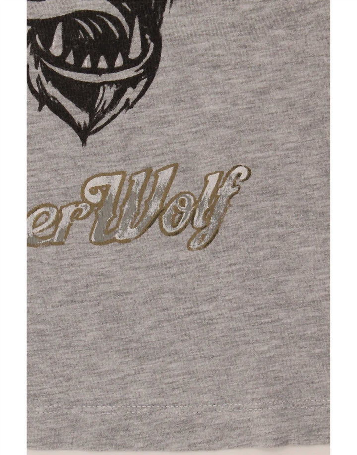 Zara Boys Grafisk T-Shirt Top 7-8 år Grå