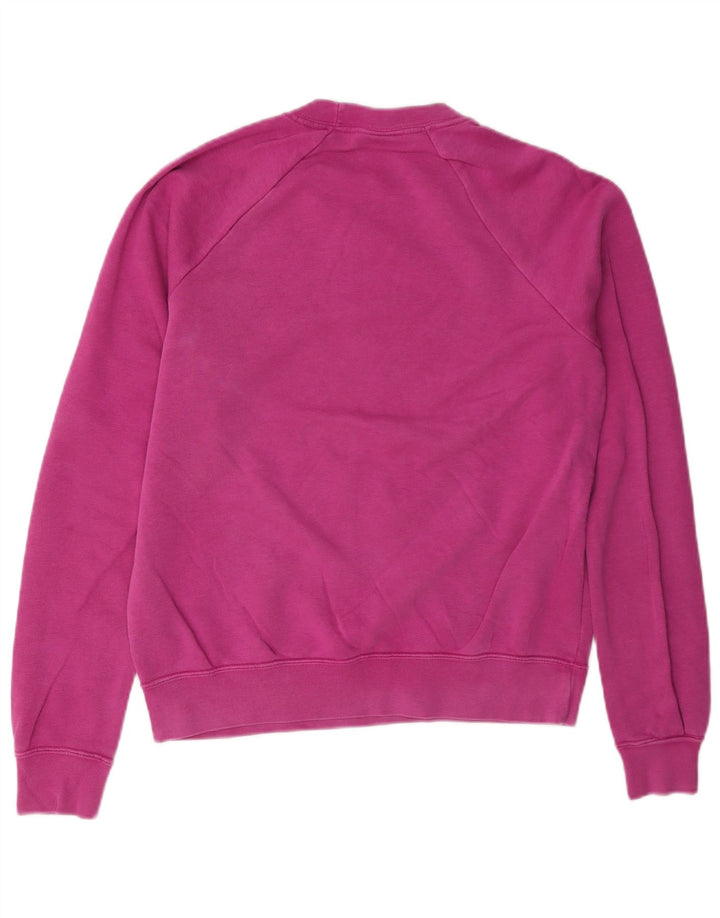 Nike Dame Oversized Sweatshirt Jumper UK 10 Small Pink Bomuld