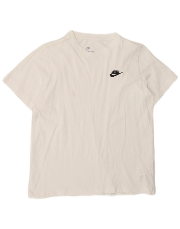 Nike Boys T-Shirt Top 13-14 år XL Hvid Bomuld