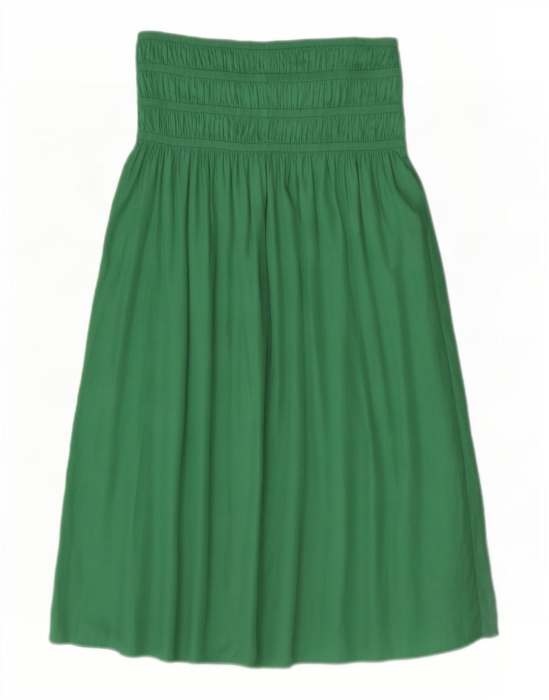 Marks & Spencer Dame Maxi Skirt UK 10 Small W34 Green Polyester
