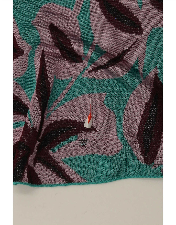 Zara Dame Maxi Sundress UK 12 Medium Blue Floral Viscose