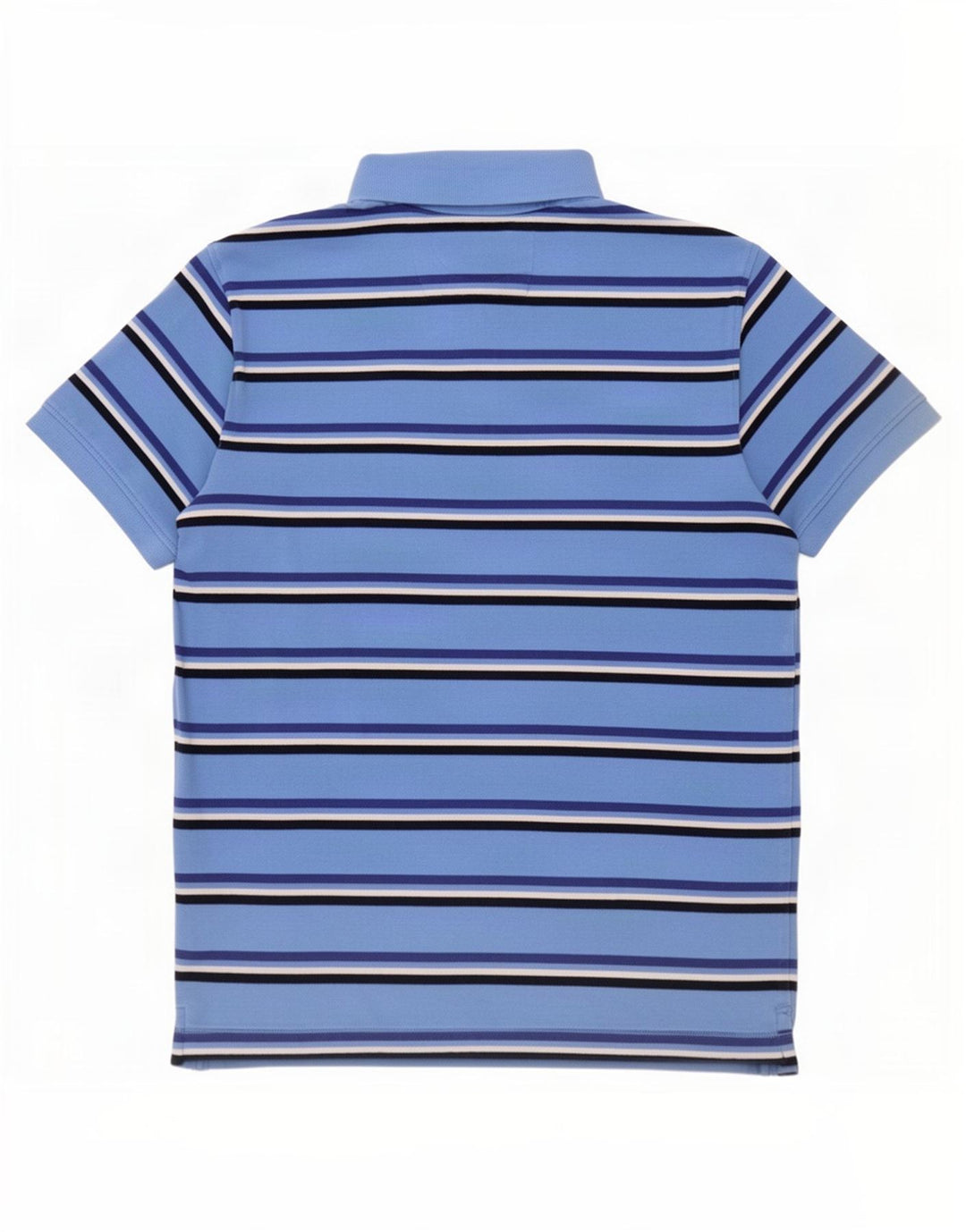 Besætningstøj Herre poloshirt Medium blå stribet bomuld