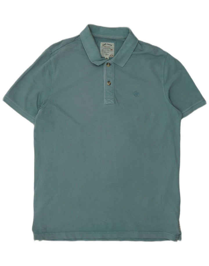 FAT FACE Mens Polo Shirt XL Blue Cotton